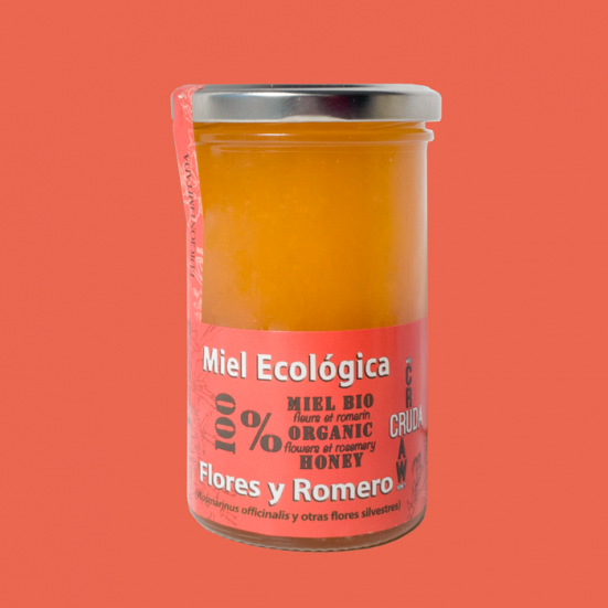VerdeMiel Organic Raw Honey Flowers and Rosemary