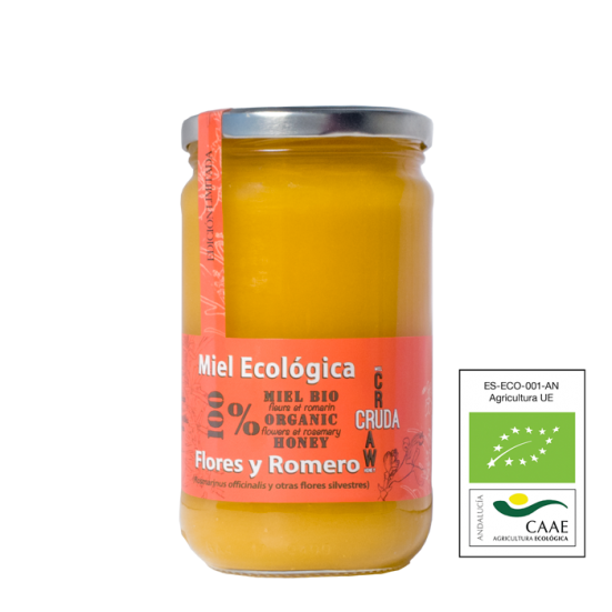 VerdeMiel Organic Raw Honey Flowers and Rosemary