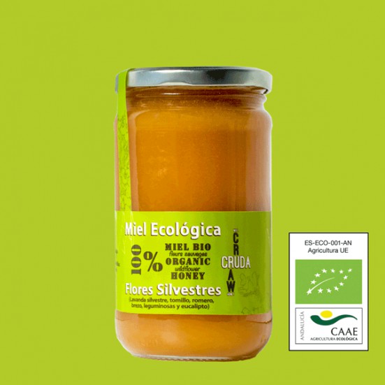 VerdeMiel 100% Organic Raw Honey Wild flowers of Andalusia