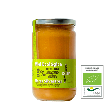 VerdeMiel 100% Organic Raw Honey Wild flowers of Andalusia