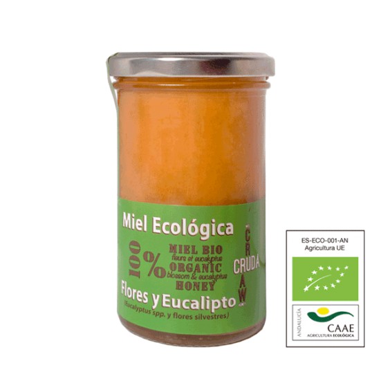 VerdeMiel 100% Miel Cruda Ecológica Flores y Eucalipto de Andalucía