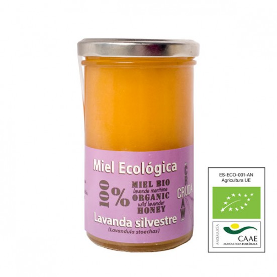 VerdeMiel 100% Miel Cruda Ecológica Lavanda silvestre de Andalucía