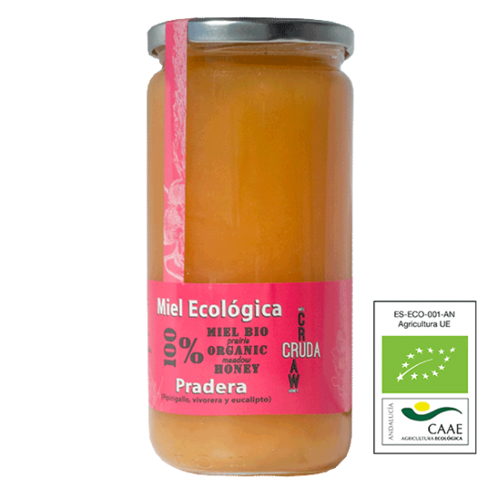 VerdeMiel 100% Miel Cruda Ecológica Pradera de Andalucía