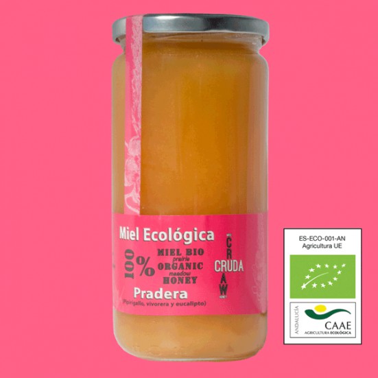 VerdeMiel 100% Miel Cruda Ecológica Pradera de Andalucía