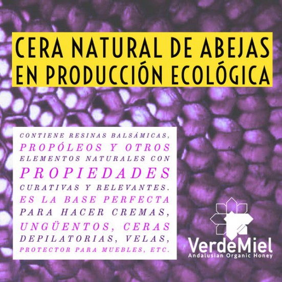 Cera ecológica pura de abejas para cosmética, velas, muebles