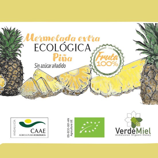 Mermelada ecológica de Piña 100% Fruta