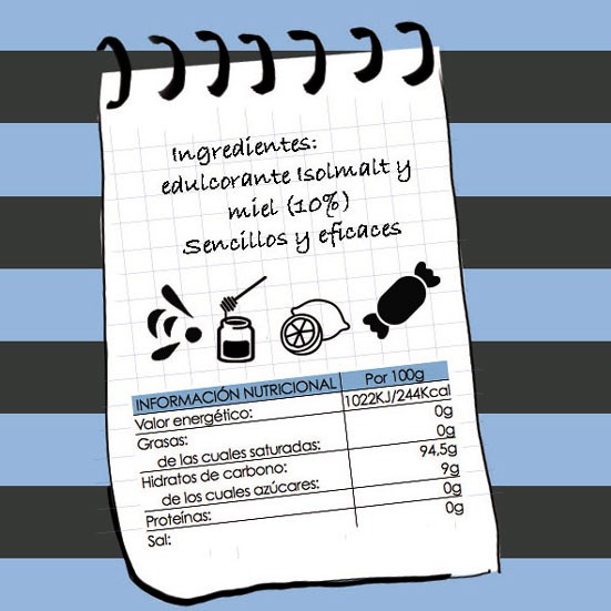 Caramelos ecológicos de propóleo y limón