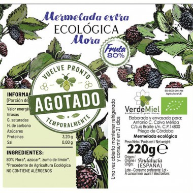 Mermelada ecológica Frambuesa