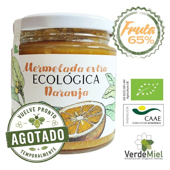 Mermelada ecológica de Naranja 65% Fruta