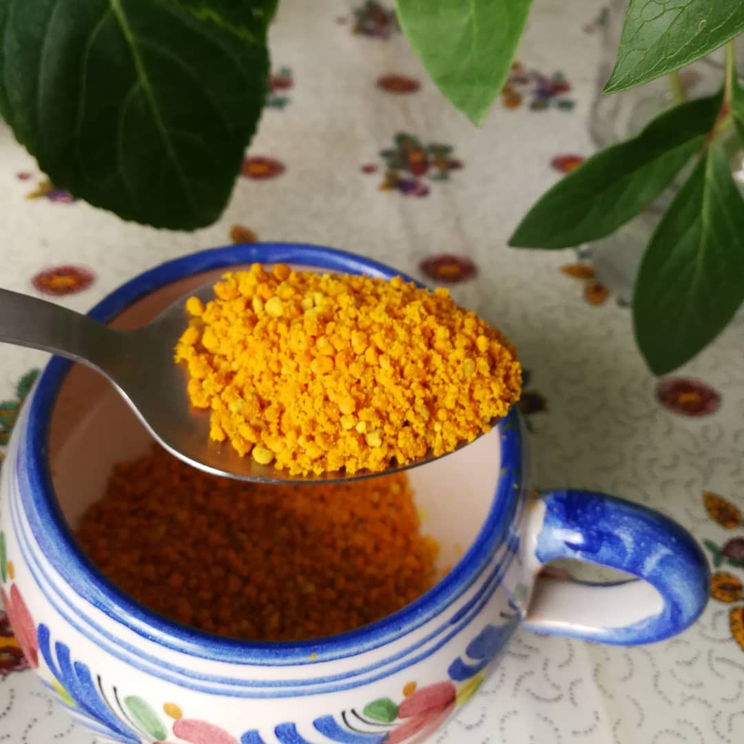 Cucharada de polen de abeja fresco VerdeeMiel