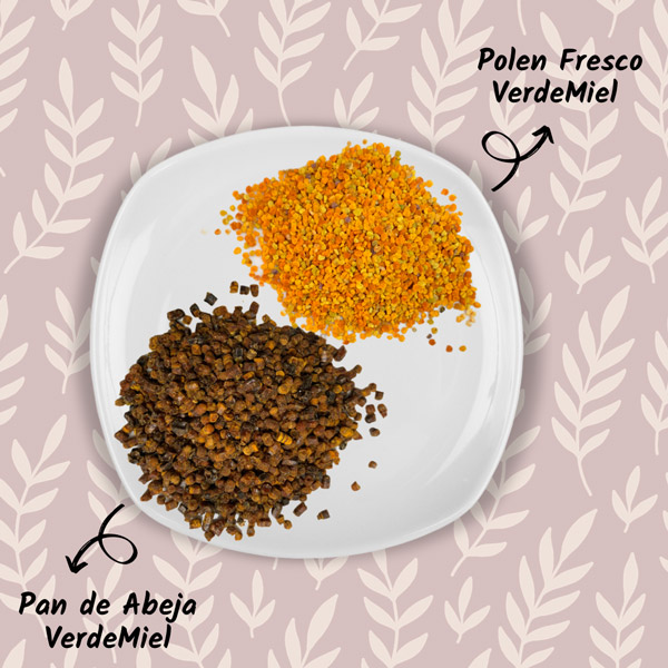 Diferencia entre el polen de abeja y el pan de abeja. VerdeMiel