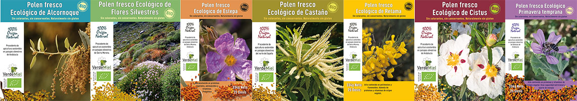 Variedades-polen-fresco-ecologico VerdeMiel